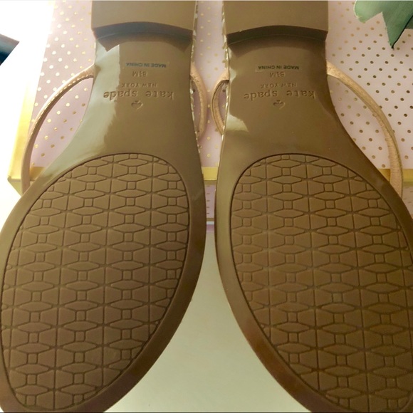 ๐NWOT Kate Spade Mistic PaleNappa Leather Sandals - Picture 5 of 8